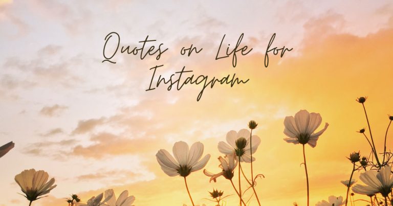 Quotes on Life for Instagram