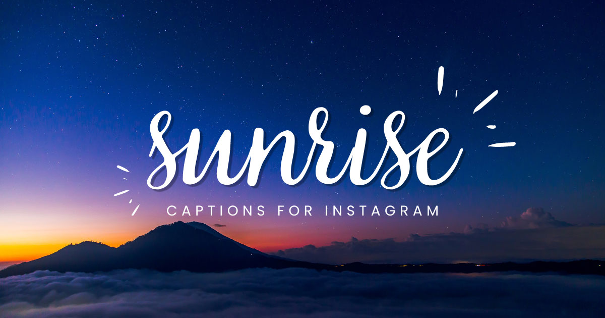 Sunrise-Captions-For-Instagram