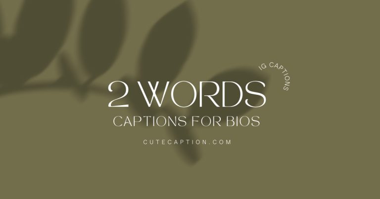 2-Word-Captions-For-Instagram-Bio