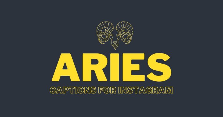 Aries Captions For Instagram