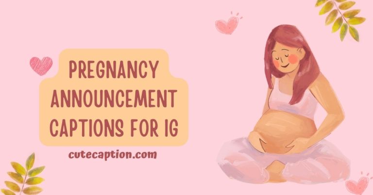 Instagram Captions to announce Pregnancy