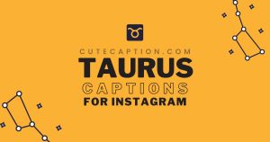 Taurus captions for Instagram