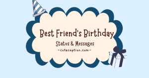 Best Friend Birthday Status Messages