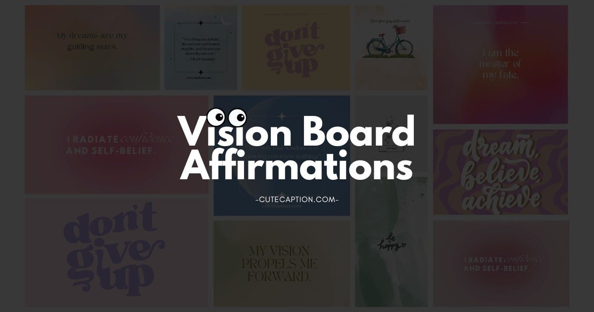 Vision Board Positive Affirmations