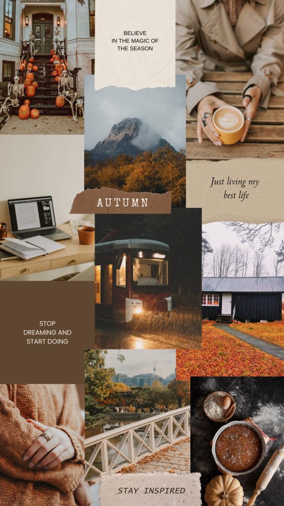 10 Free October/Fall Wallpapers for iPhone/Android - Cute Caption