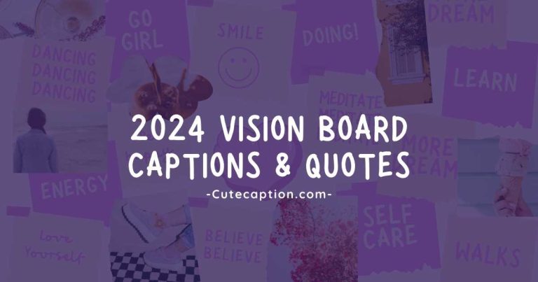 2024 Vision Board Captions