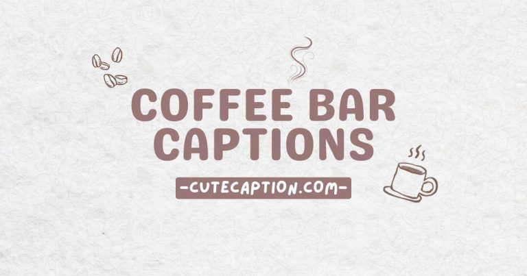 Coffee Bar Captions