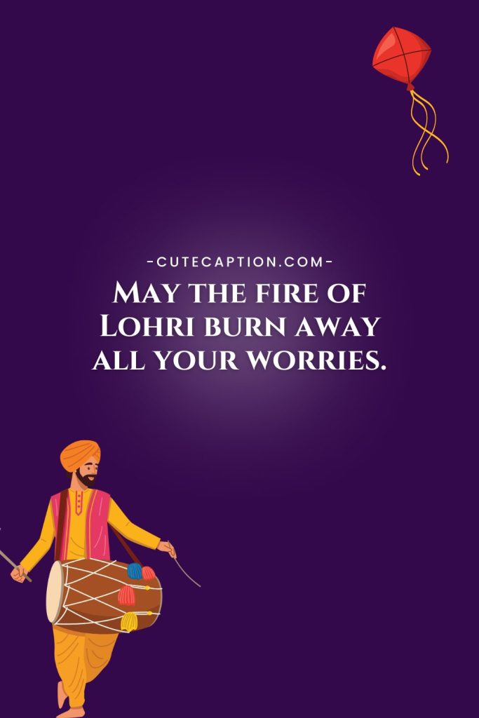May the fire of Lohri burn away all your worries.